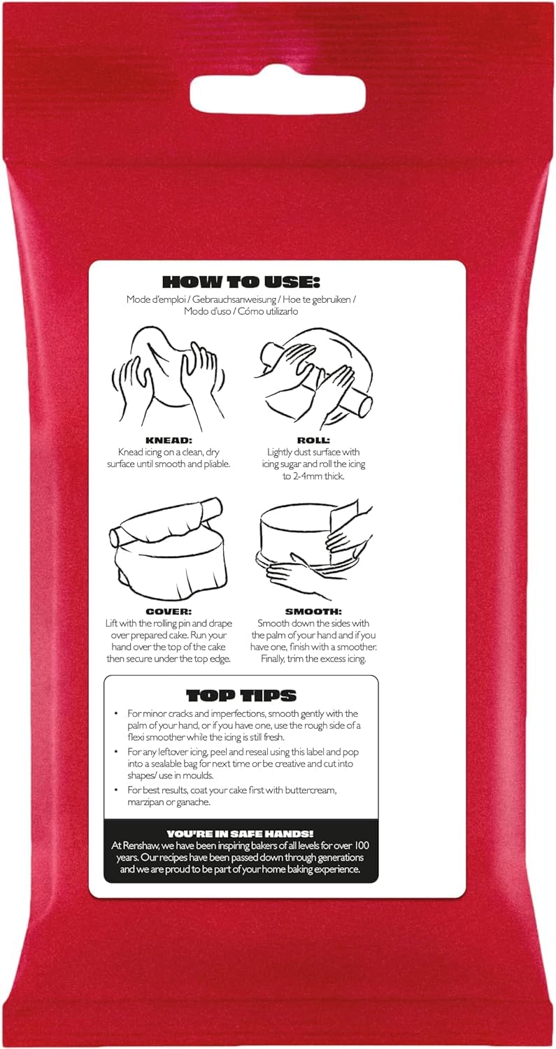 Renshaw White Just Roll With It Fondant Icing - Ready to Roll | 500g 3