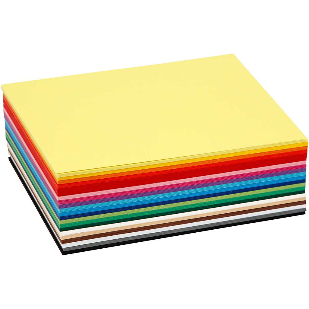 Colortime Creativ Craft Card - 120 Piece A6 Assorted Colors | 180g Premium Paper