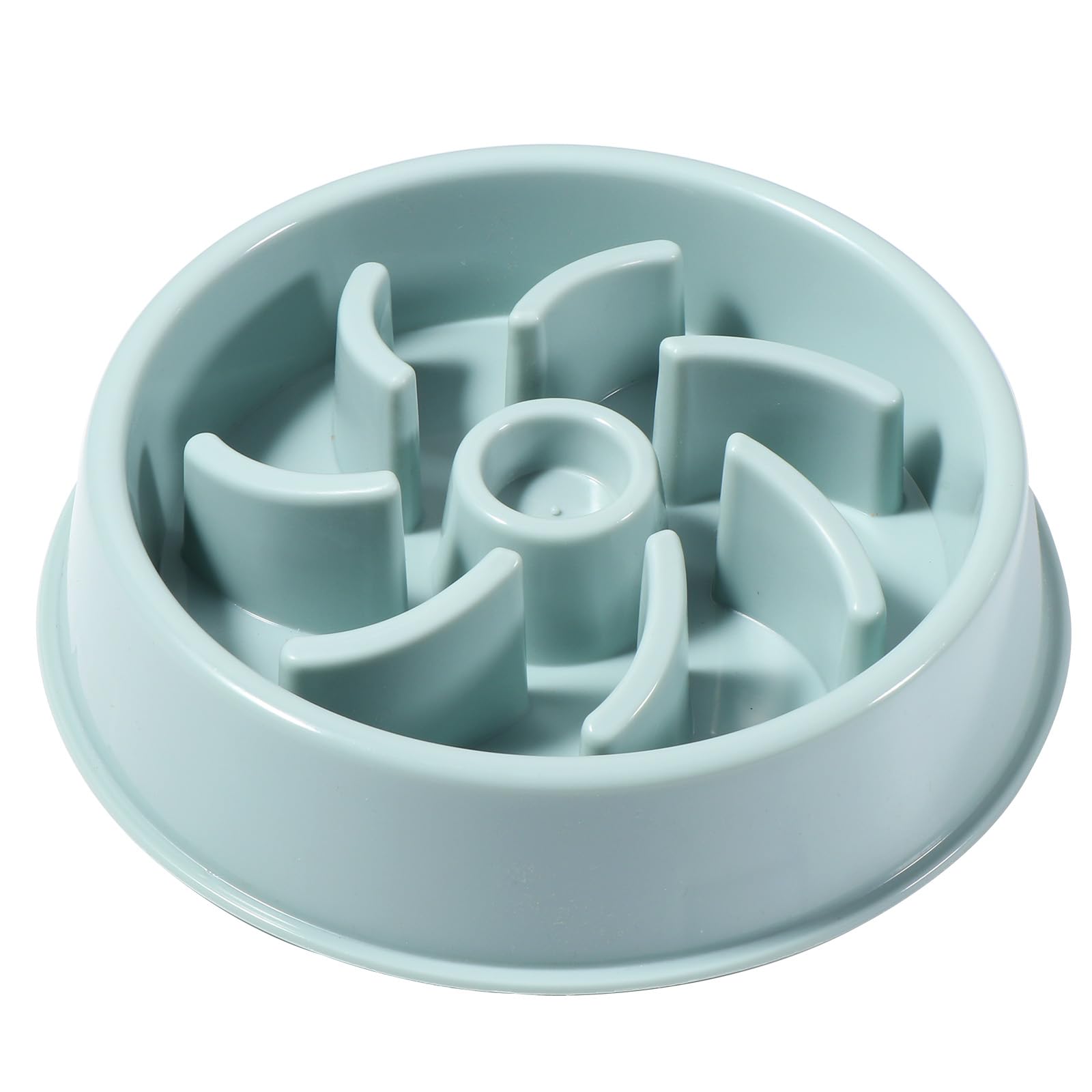 Vinabo Slow Feeder Dog Bowl - Anti Choke & Bloat | Medium, Blue | Holds 4 Cups