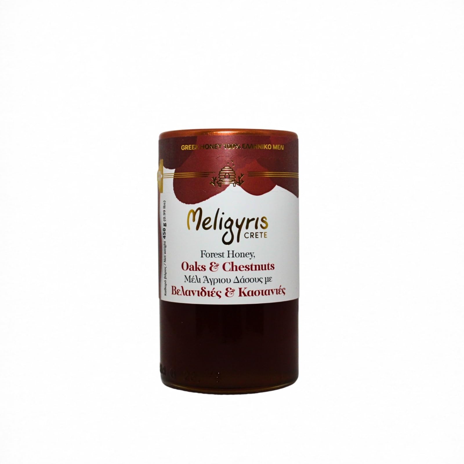 Meligyris Oak & Chestnut Forest Honey - Raw, Unfiltered, 450g 1