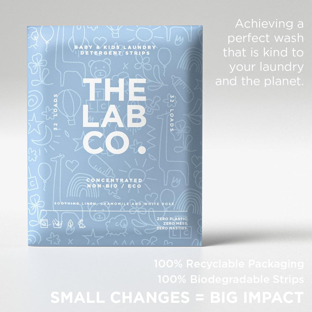 The Lab Co. - Laundry Detergent Strips (32 Loads, Eco Ultra-Concentrated)