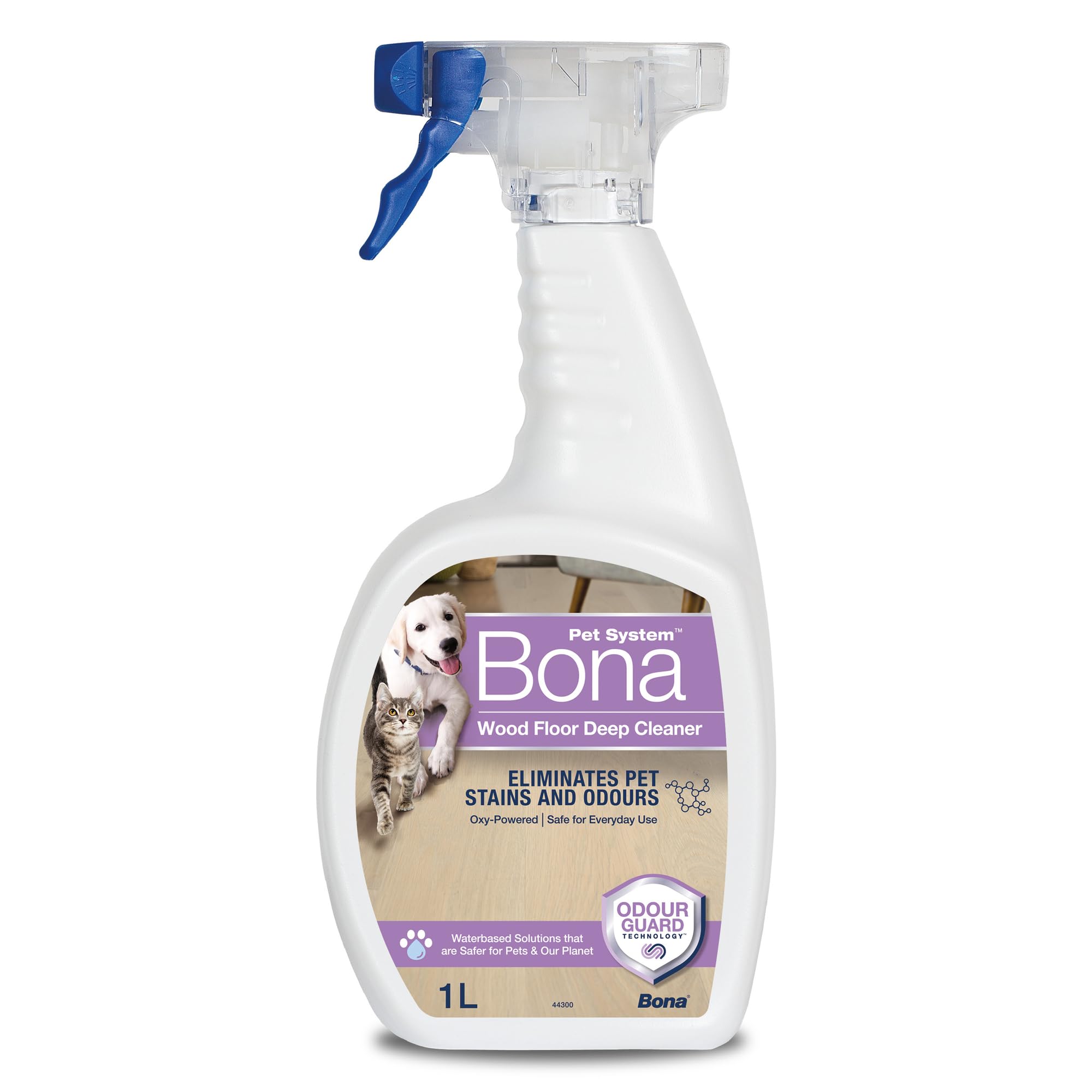 Bona Pet Wood Floor Deep Cleaner - Pet Stain & Odour Neutralizer | Residue Free | 1 Litre 1