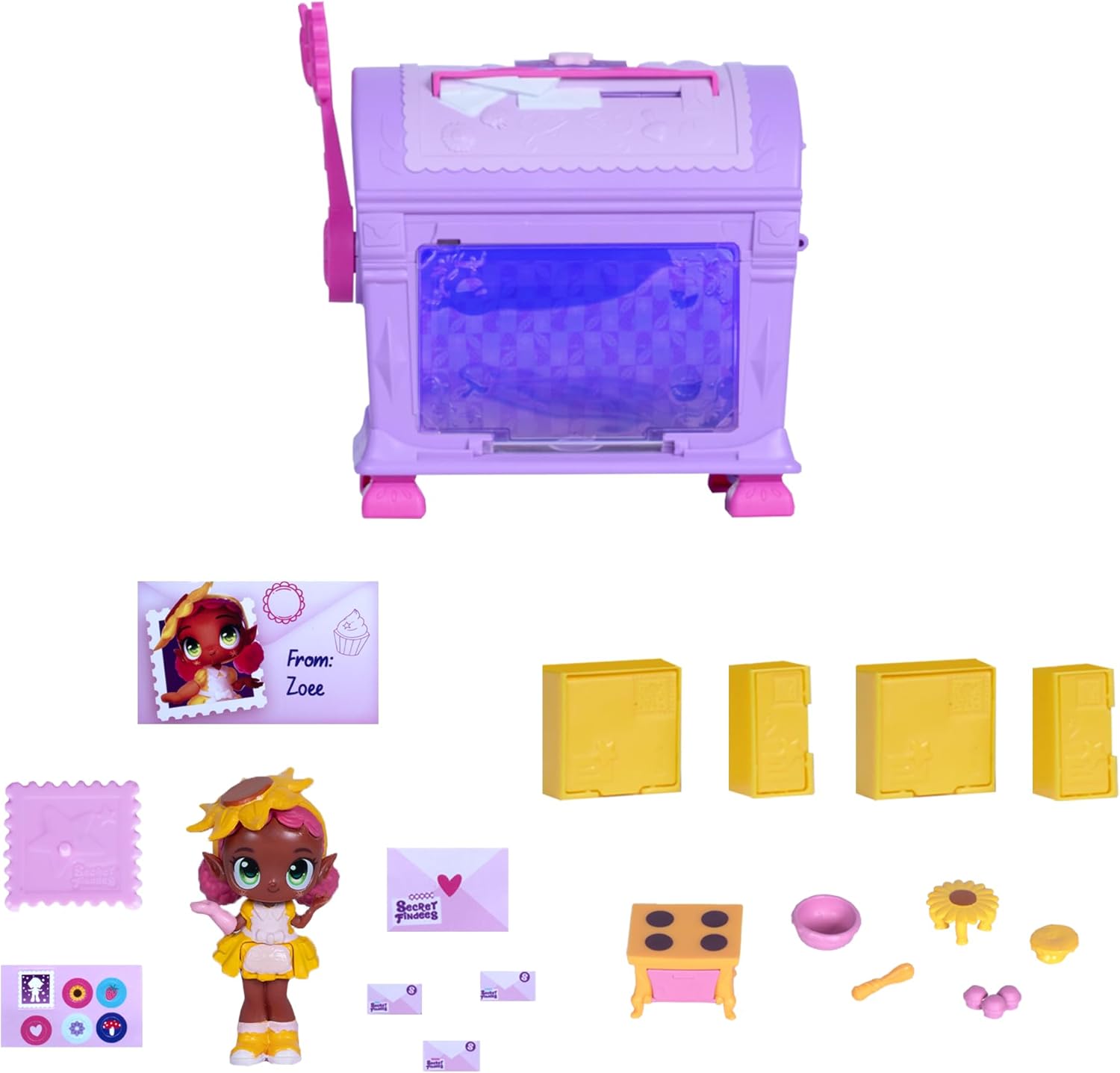 Secret Findees Magic Mailbox - 10+ Surprise Reveals & Mini Playset - Ages 4+ 5