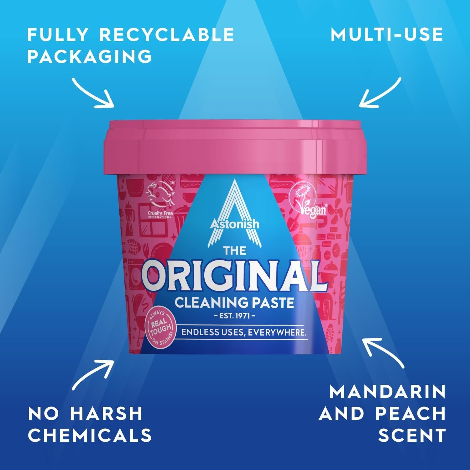 Astonish The Original Cleaning Paste - Multi-Purpose Power | 500g | Vegan & Cruelty Free 3