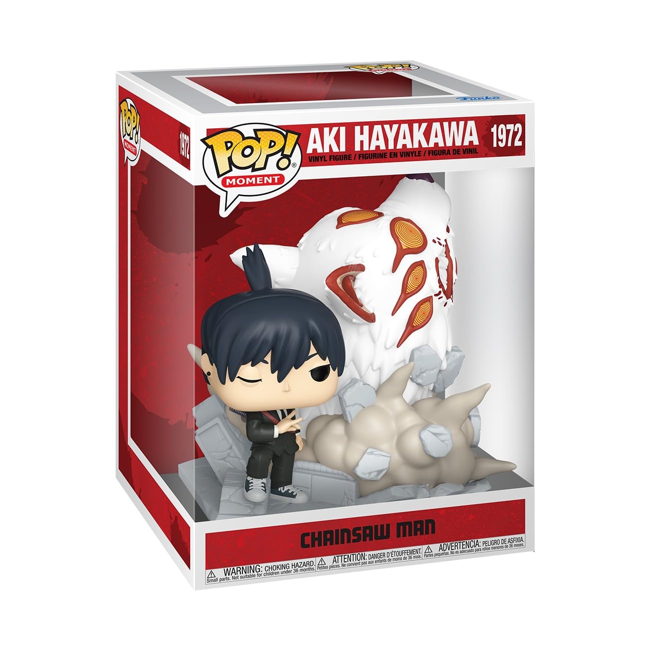 Funko Pop! Moments: Chainsaw Man - Aki Hayakawa (Fox Devil) Vinyl Figure 4