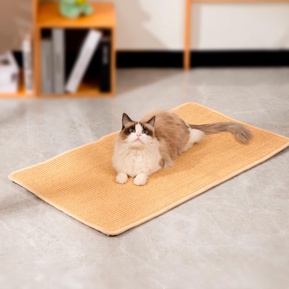 RAM ONLINE Sisal Cat Scratch Mat - 60cm x 50cm | Anti-Slip Base | Protects Furniture 3