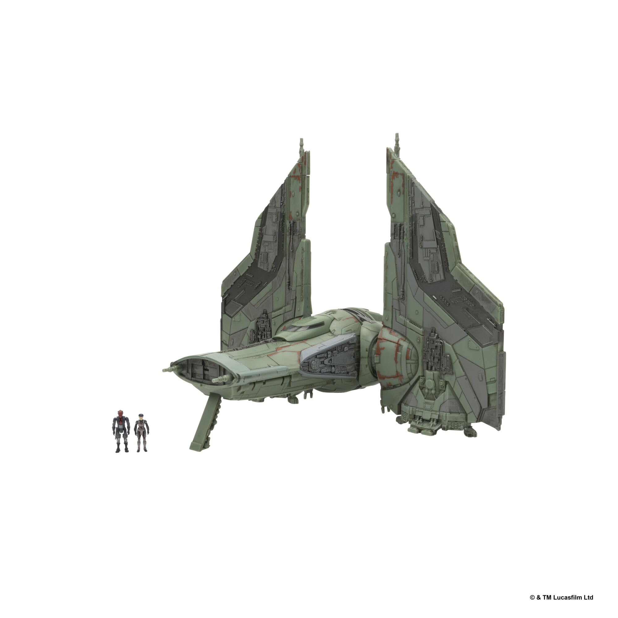 Jazwares Star Wars Micro Galaxy Squadron The Hex - 9-Inch Vehicle with 2 Micro Figures 1