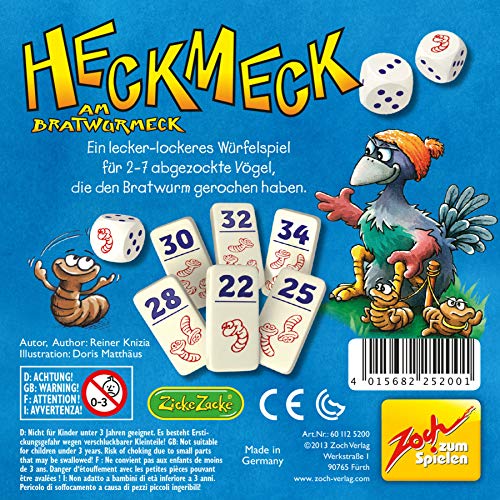 Zoch Heckmeck Am Bratwurmeck Board Game - Action & Reflex Game | 2-7 Players | Ages 8+