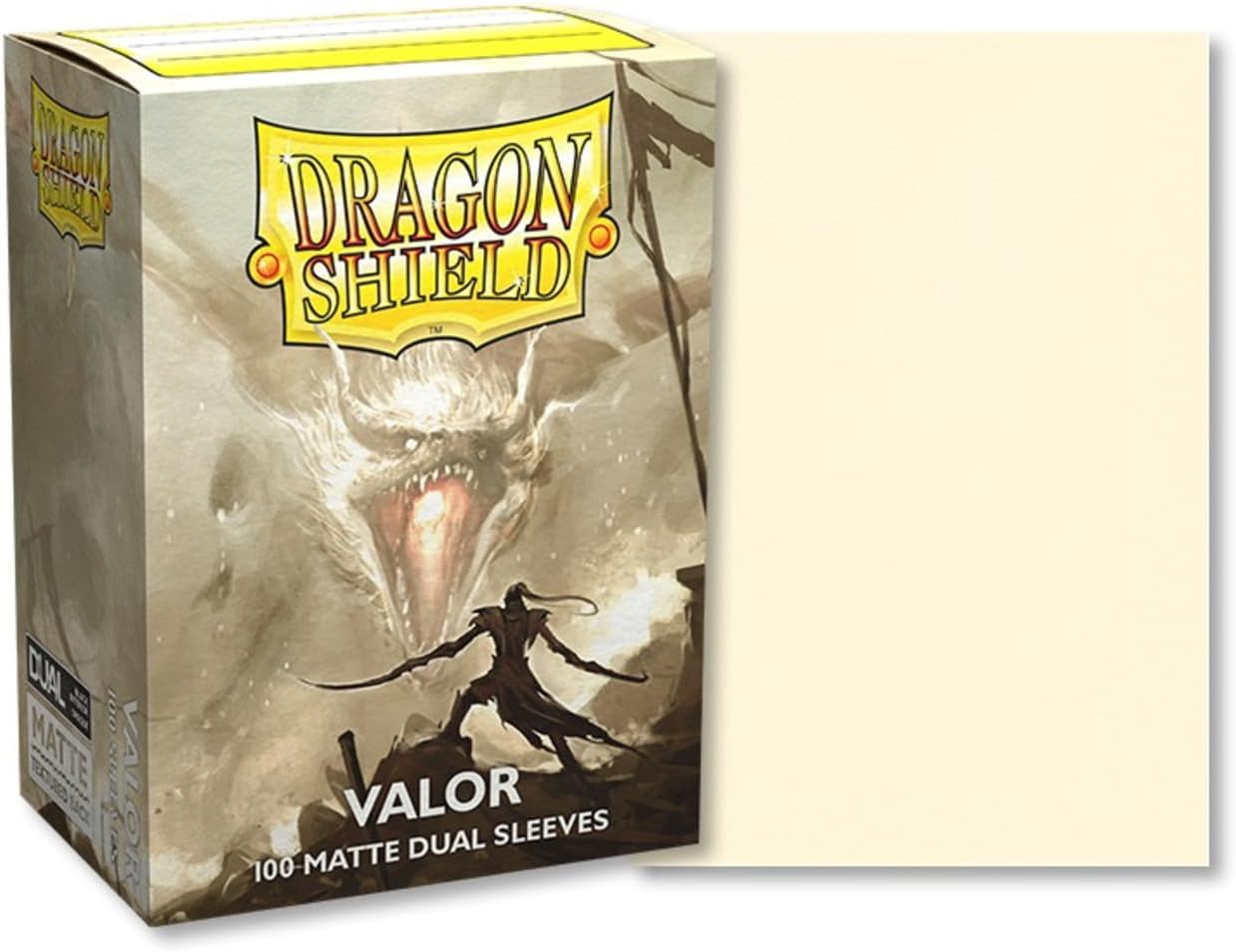 Arcane Tinmen Dragon Shield Valor 100 Count Standard Size Matte Dual Sleeves 1