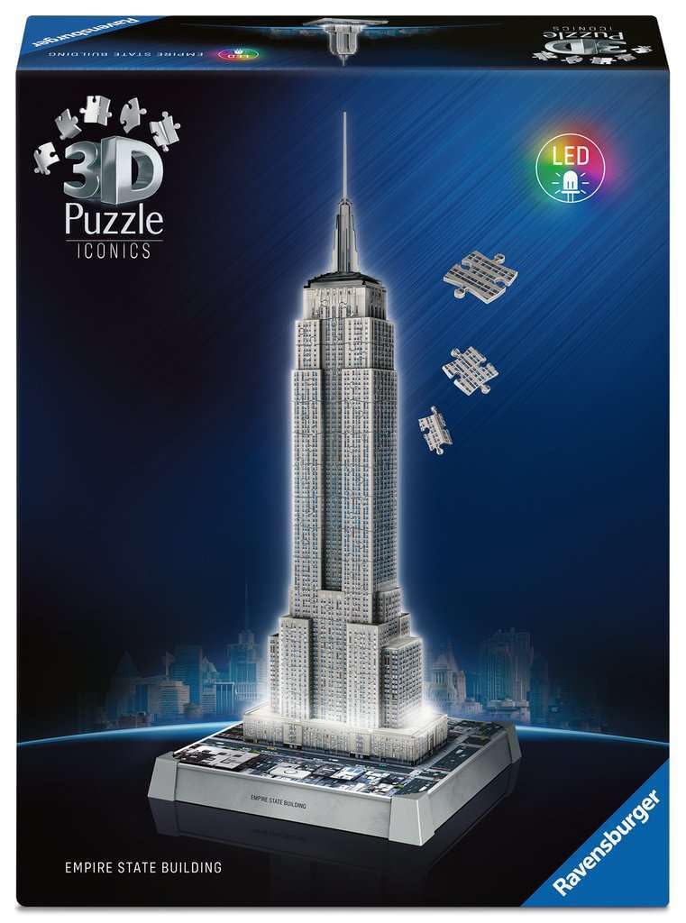 Ravensburger Iconics Empire State Building Light-Up 3D Puzzle - 216 Pieces 10