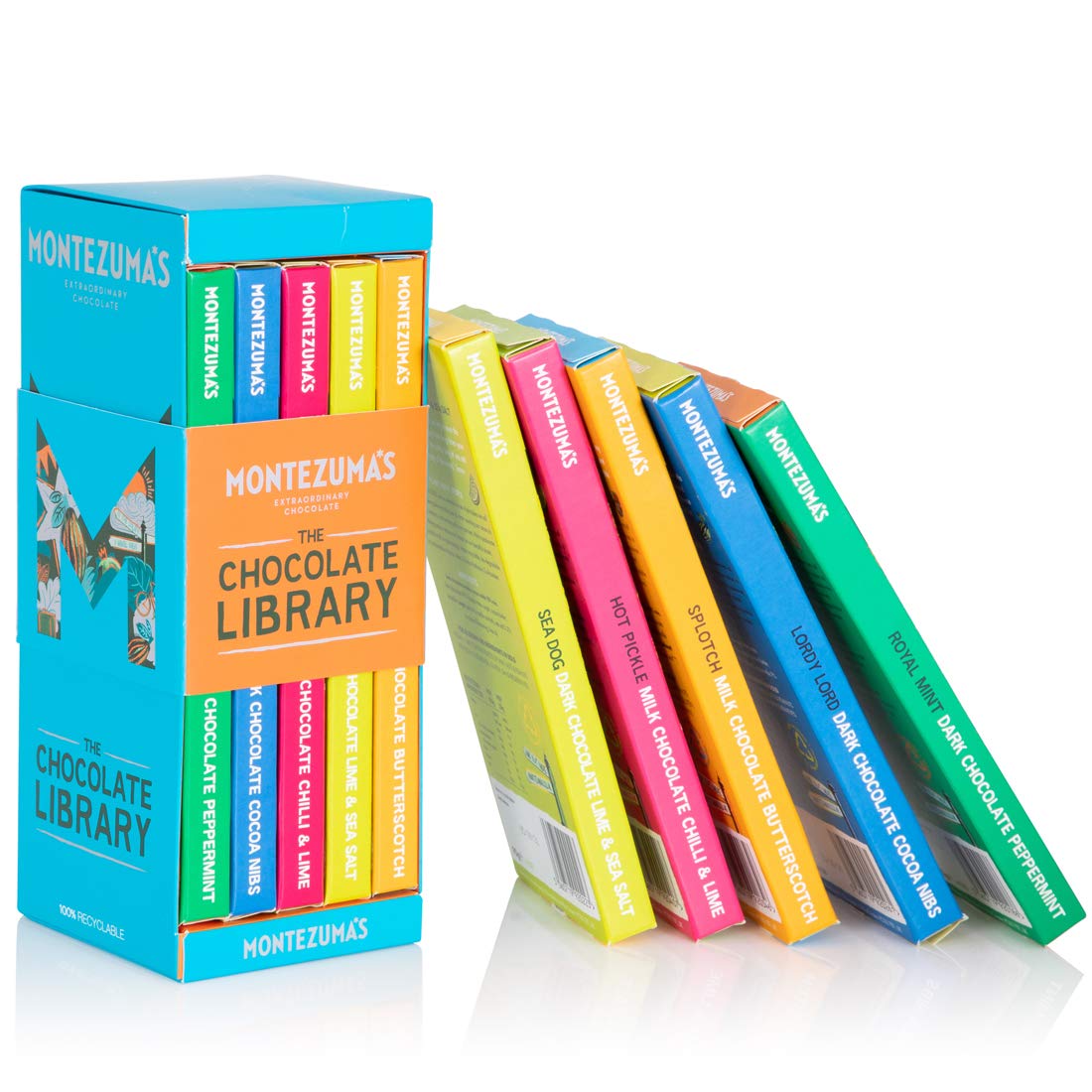 Montezuma's - Bar Library Chocolate Collection, 5 x 90g Gluten-Free Variety Pack 14