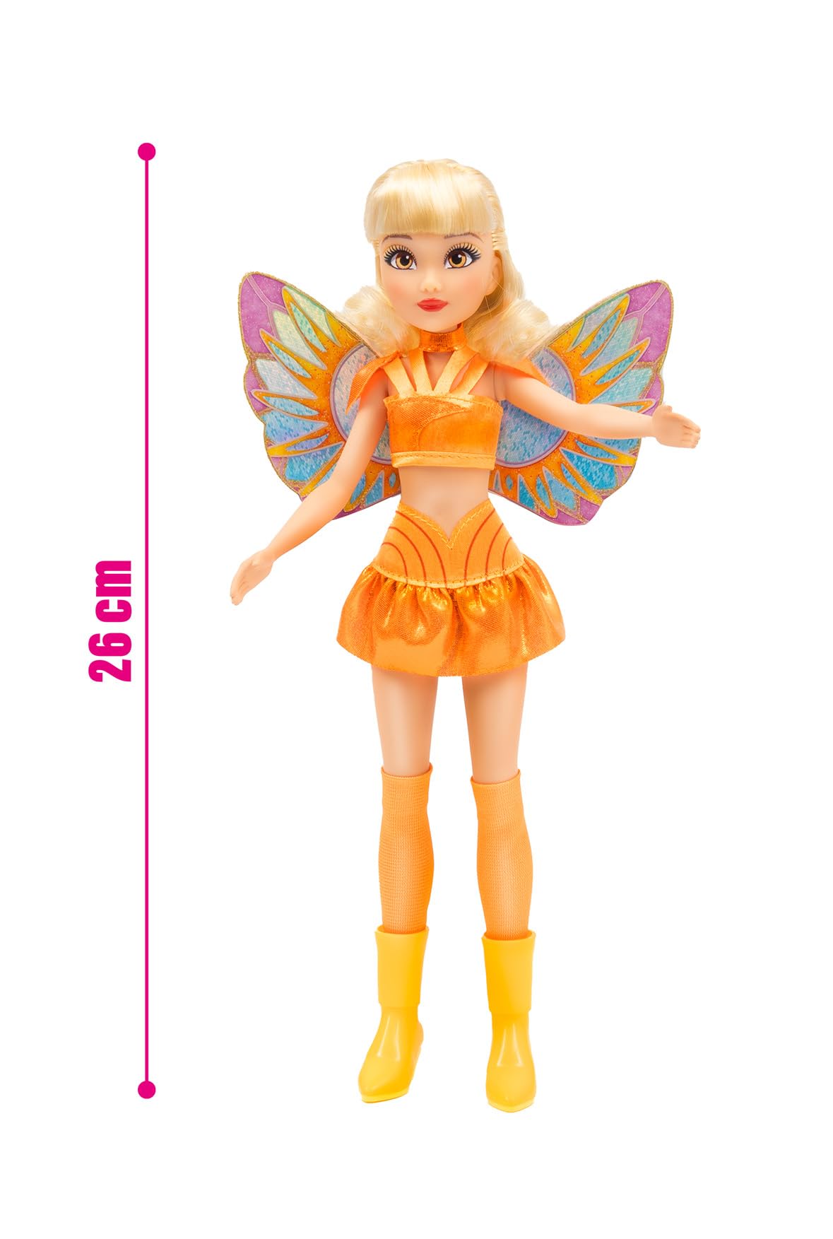 Winx Club Stella Fairy Doll - Glitter Wings, Articulated Joints, Removable Wings | 30.5 cm | Ages 4+ 2