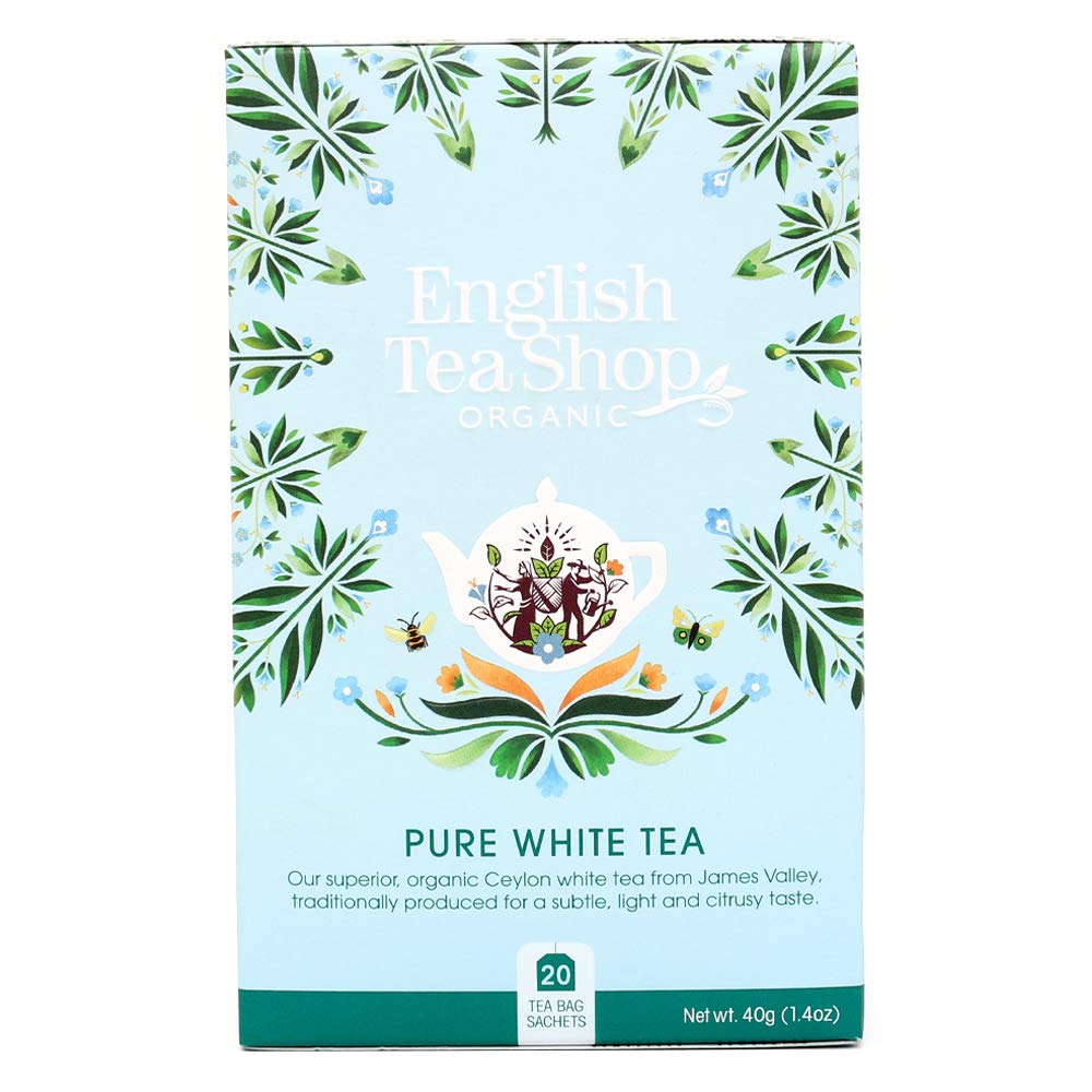 English Tea Shop Organic Pure White Tea - 20 Tea Bag Sachets 5