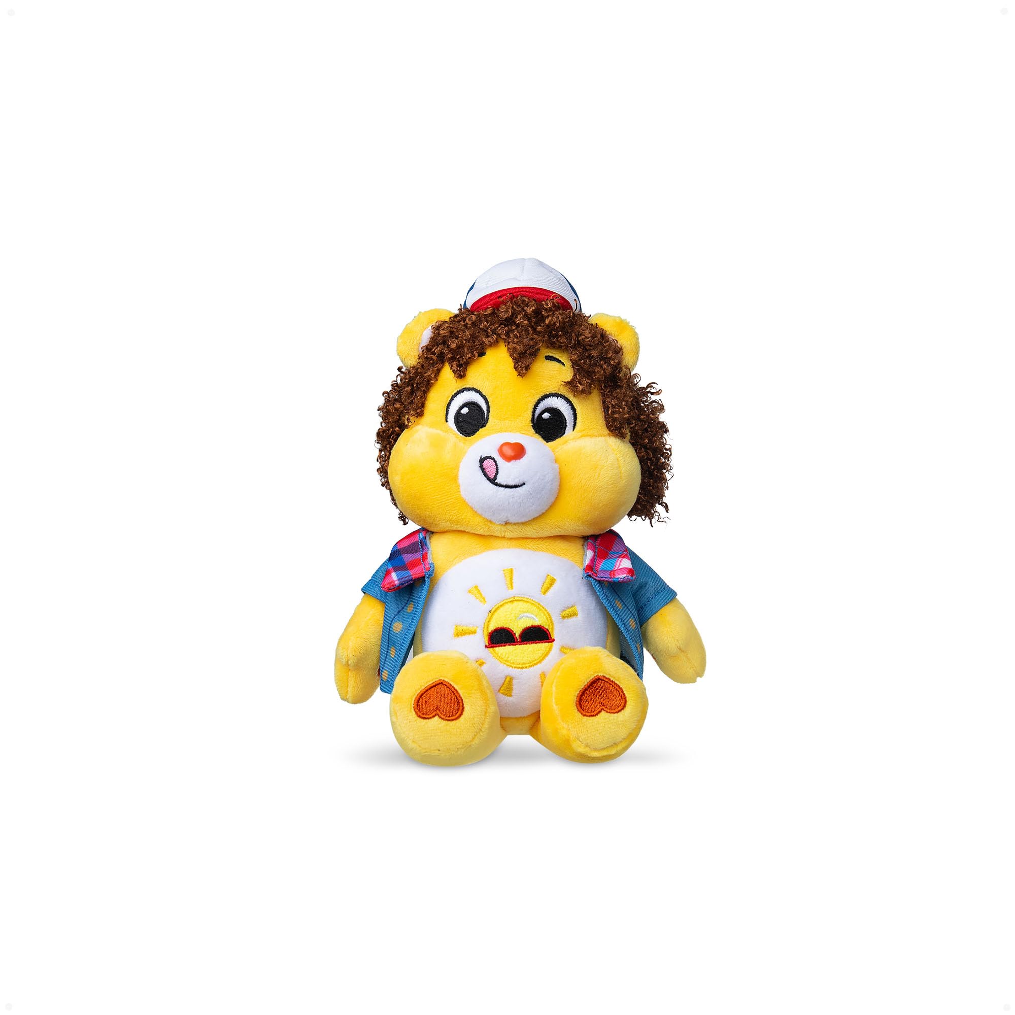 Care Bears Funshine Bear as Dustin Plush Toy - 22 cm Crossover Edition 1