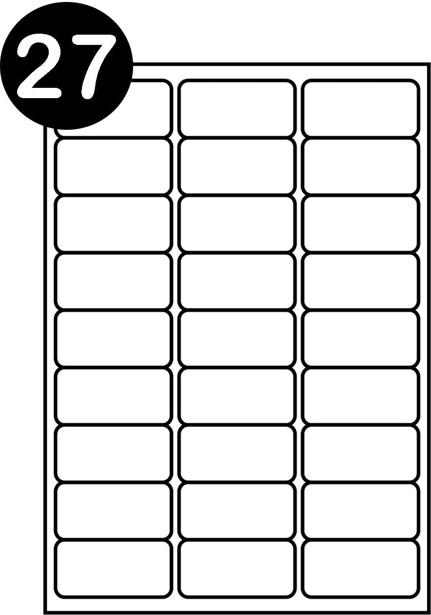 SmithPackaging A4 Self Adhesive Address Labels - 27 Per Sheet, 100 Sheets | Matt White 2