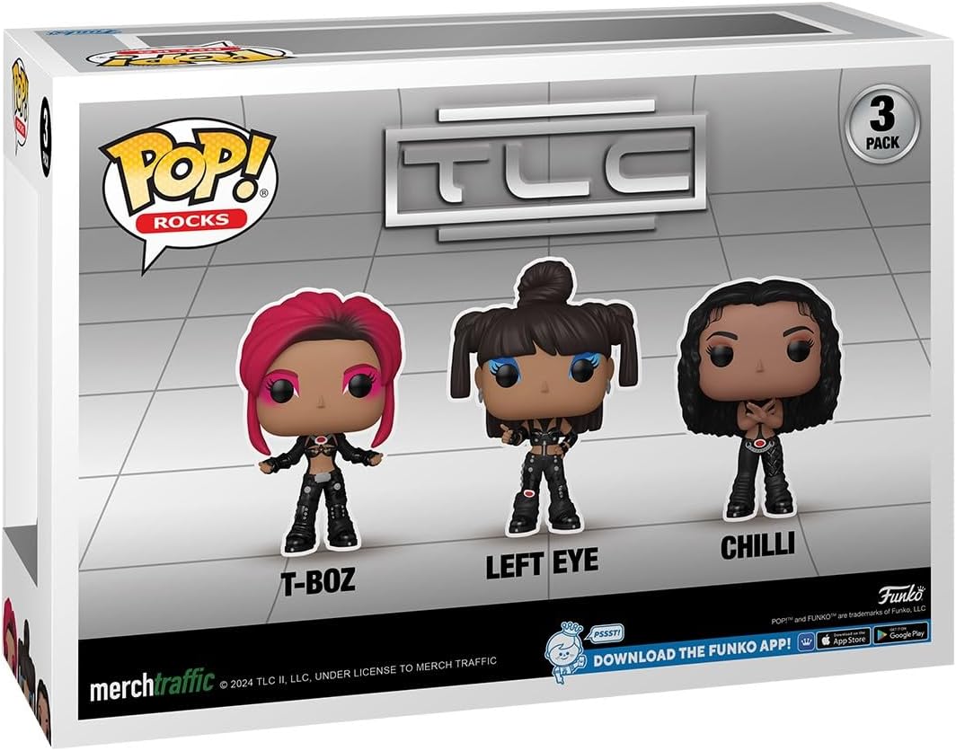 Funko Pop! Rocks TLC - Lisa "Left Eye" Lopes Vinyl Figure 3-Pack (79709)