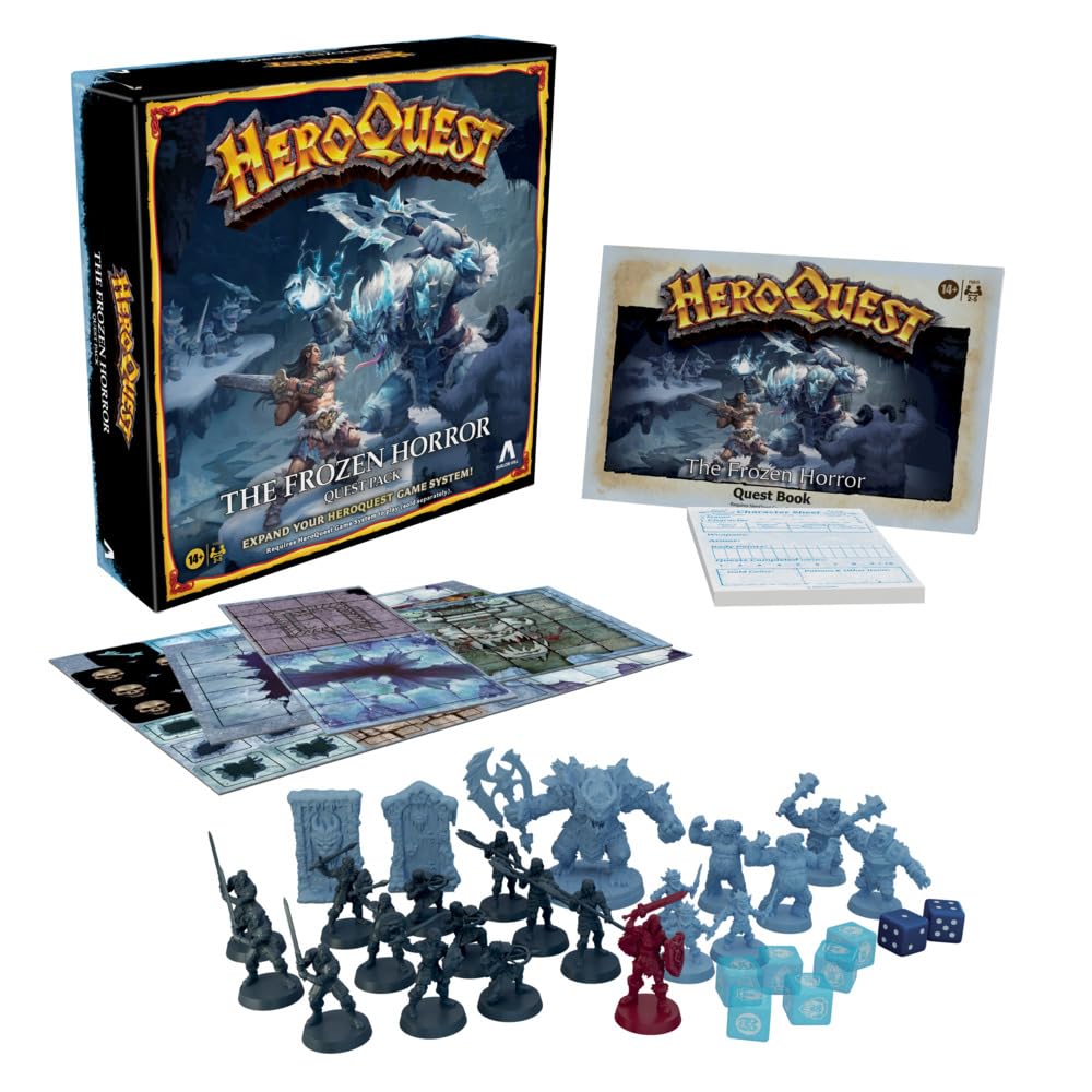 Avalon Hill HeroQuest The Frozen Horror Quest Pack for Ages 14 and Up, Requires Hero Quest Game System to Play, 64 x 267 x 267 Millimeters