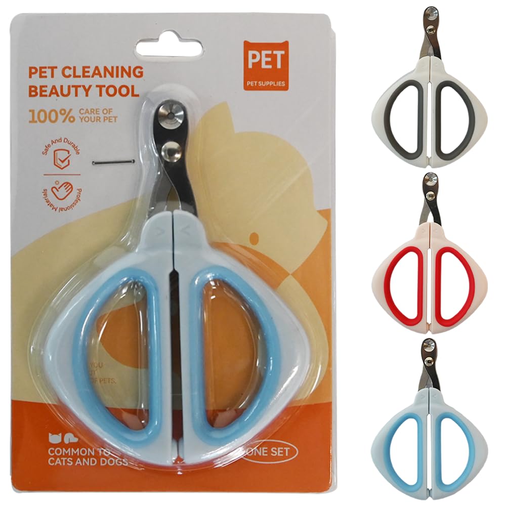 RAM ONLINE Professional Cat Nail Clippers - Stainless Steel Blades | Safety Guard | Ergonomic Grip 6