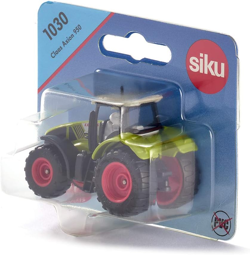 Siku 1030 Claas Axion 950 Tractor - Metal/Plastic Farm Vehicle with Trailer Hitch & Rubber Tyres 6