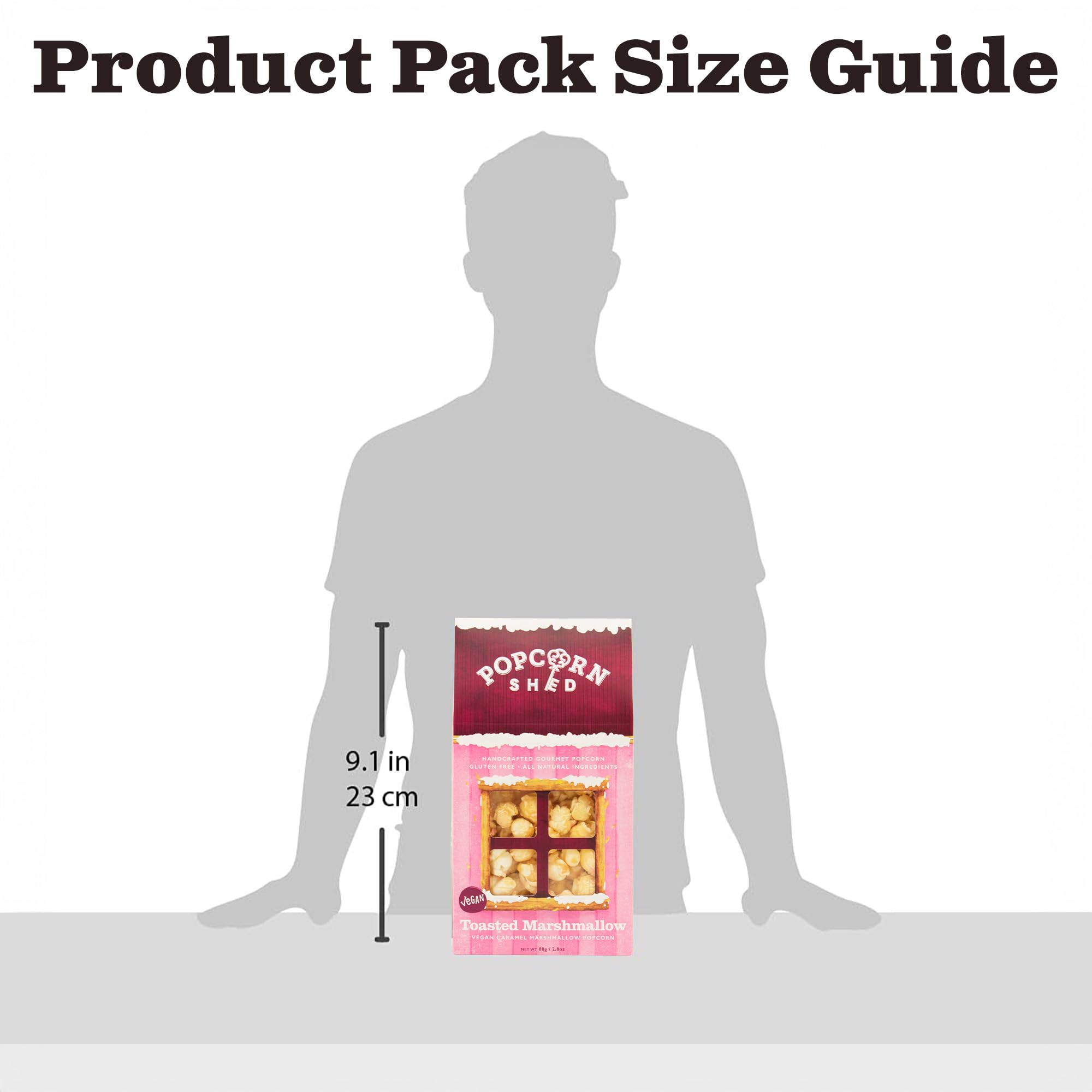 Popcorn Shed Toasted Marshmallow Gourmet Popcorn (1 x80g) - Vegan, Low Calorie, Perfect for Movie Nights & Gifting 13