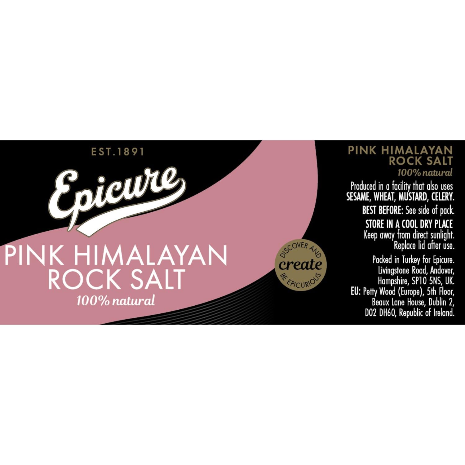 Epicure Pink Himalayan Rock Salt Grinder - Freshly Ground Seasoning | 320g 2