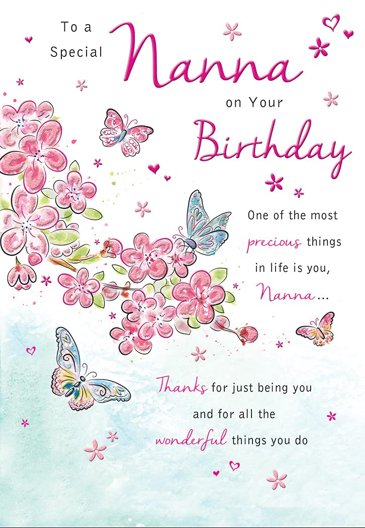 Piccadilly Greetings Traditional Birthday Card Nanna | 7 x 5 Inches | Multicolour 1