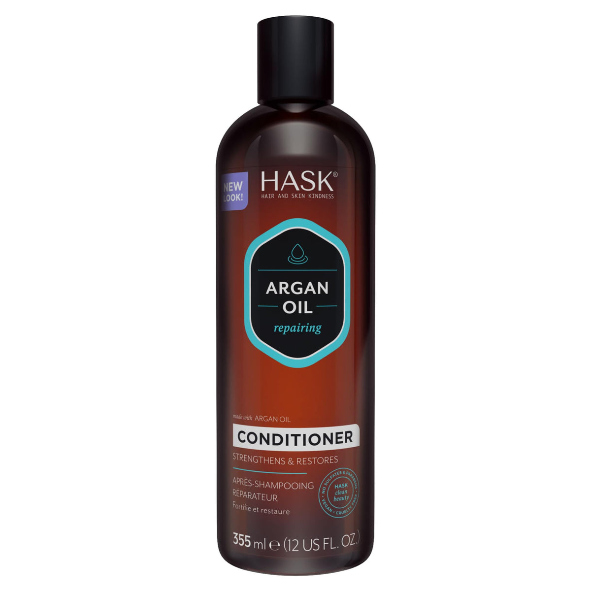 HASK Argan Oil Repairing Conditioner - 355 ml, Pack of 2, Colour Safe