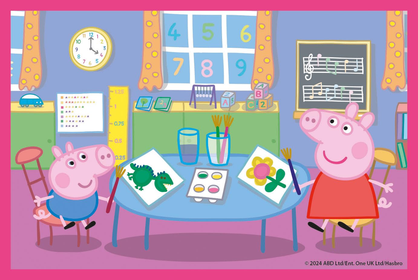 Clementoni Peppa Pig Supercolor Cube Puzzle - 6 Pieces | Ages 2+ | Recycled Material 6