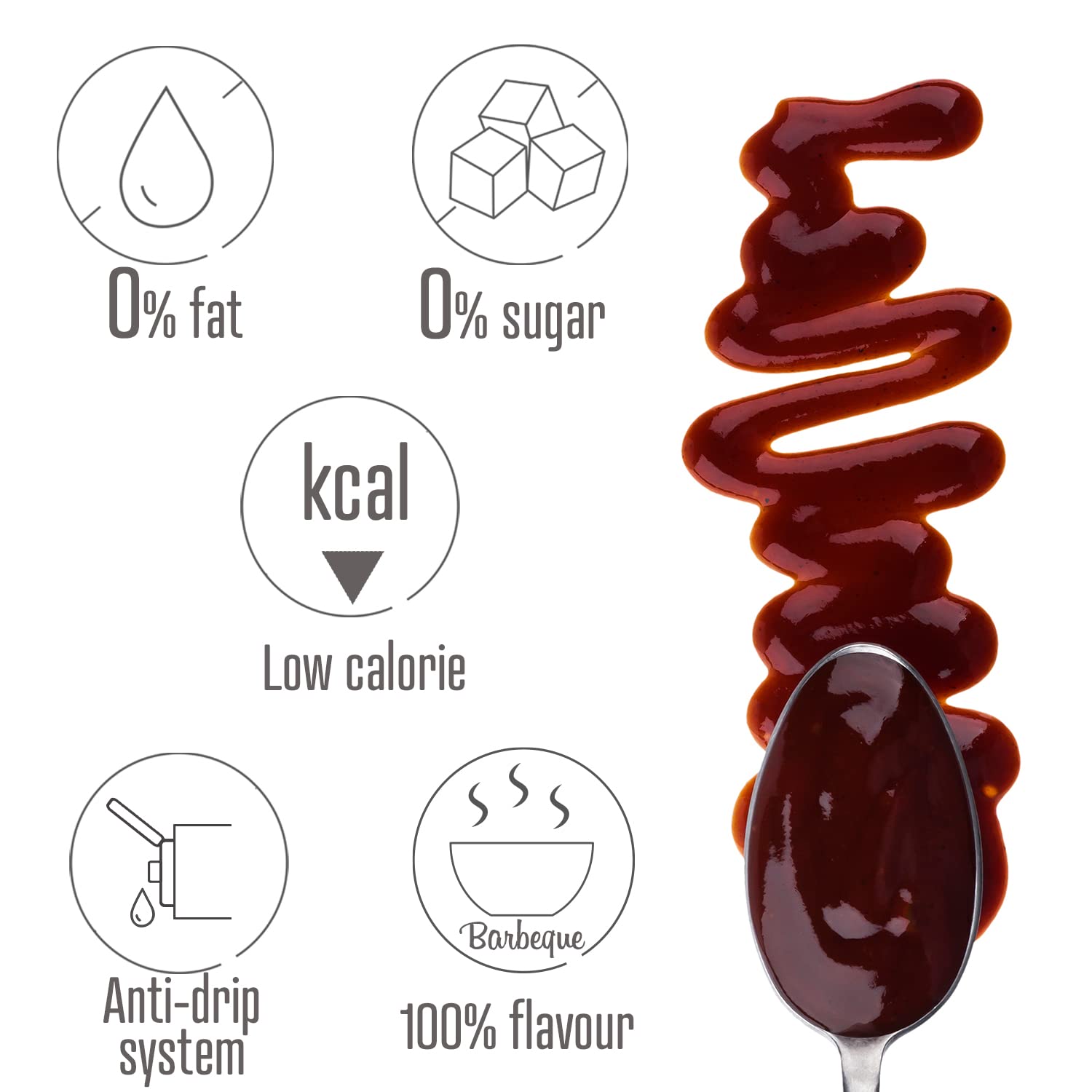 Weider Zero Barbecue Sauce - Zero Fat, Zero Sugar | 265 ml 3
