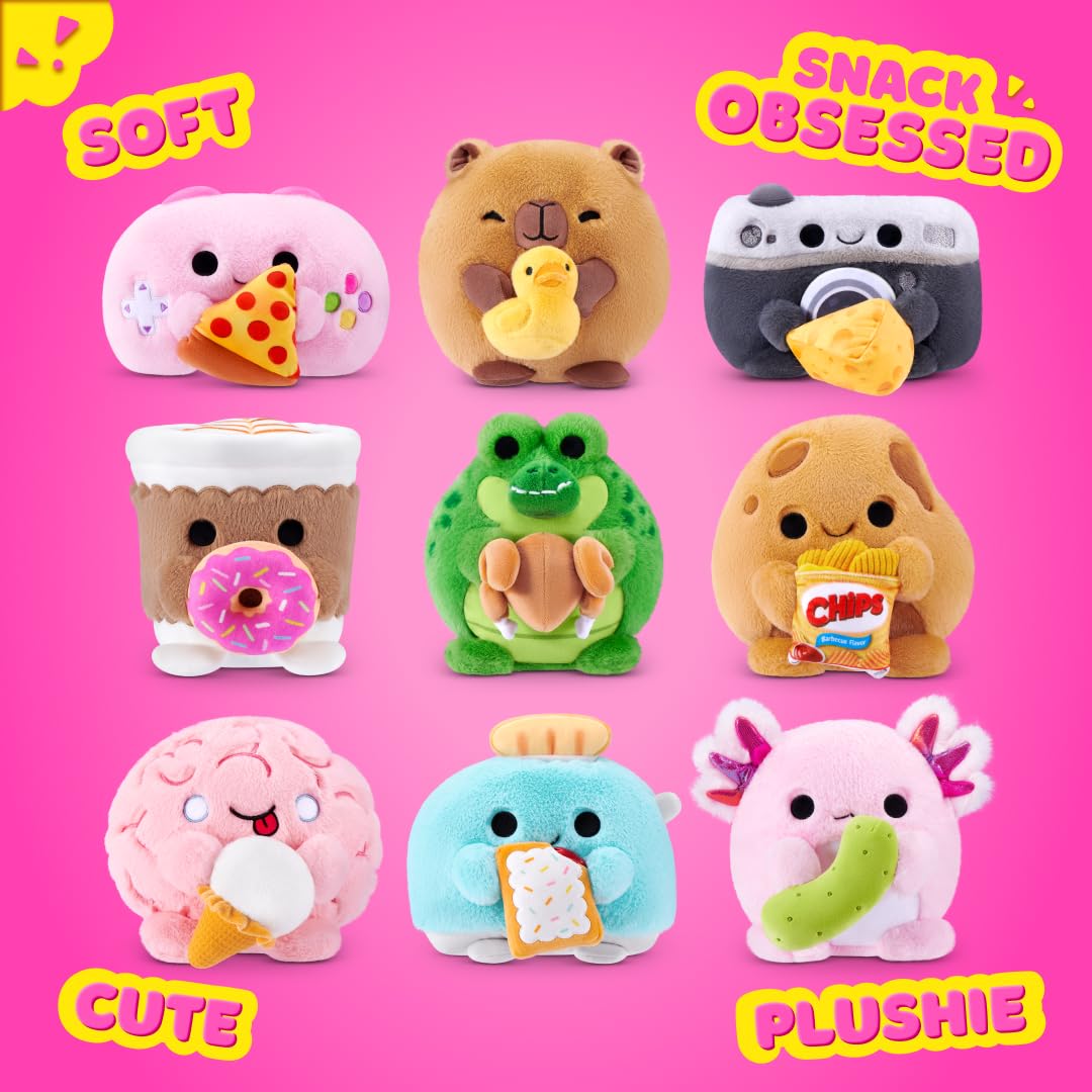 Snackles Core Series 2 Axolotl with Pickle Soft Doll - 8-inch | Polyester | Unisex Children 5