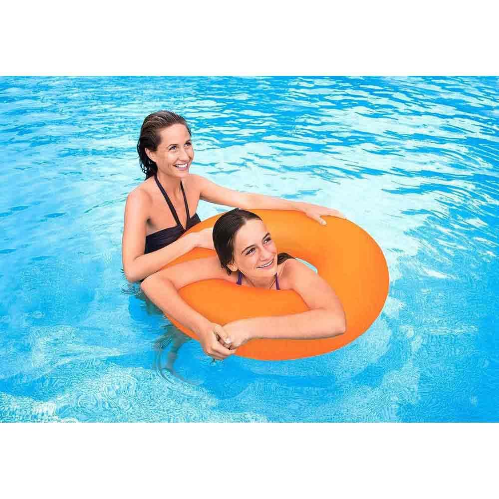Intex Neon Frost Swim Ring - 91 cm Diameter | Heavy Duty Vinyl | Ages 9+ 2