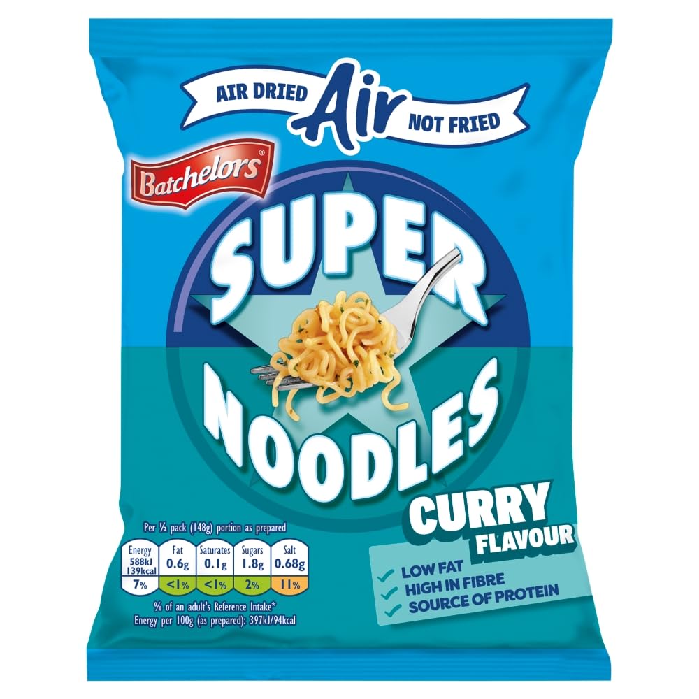 Batchelors Super Noodles Curry Flavour - 8 Pack, 81g Each 2