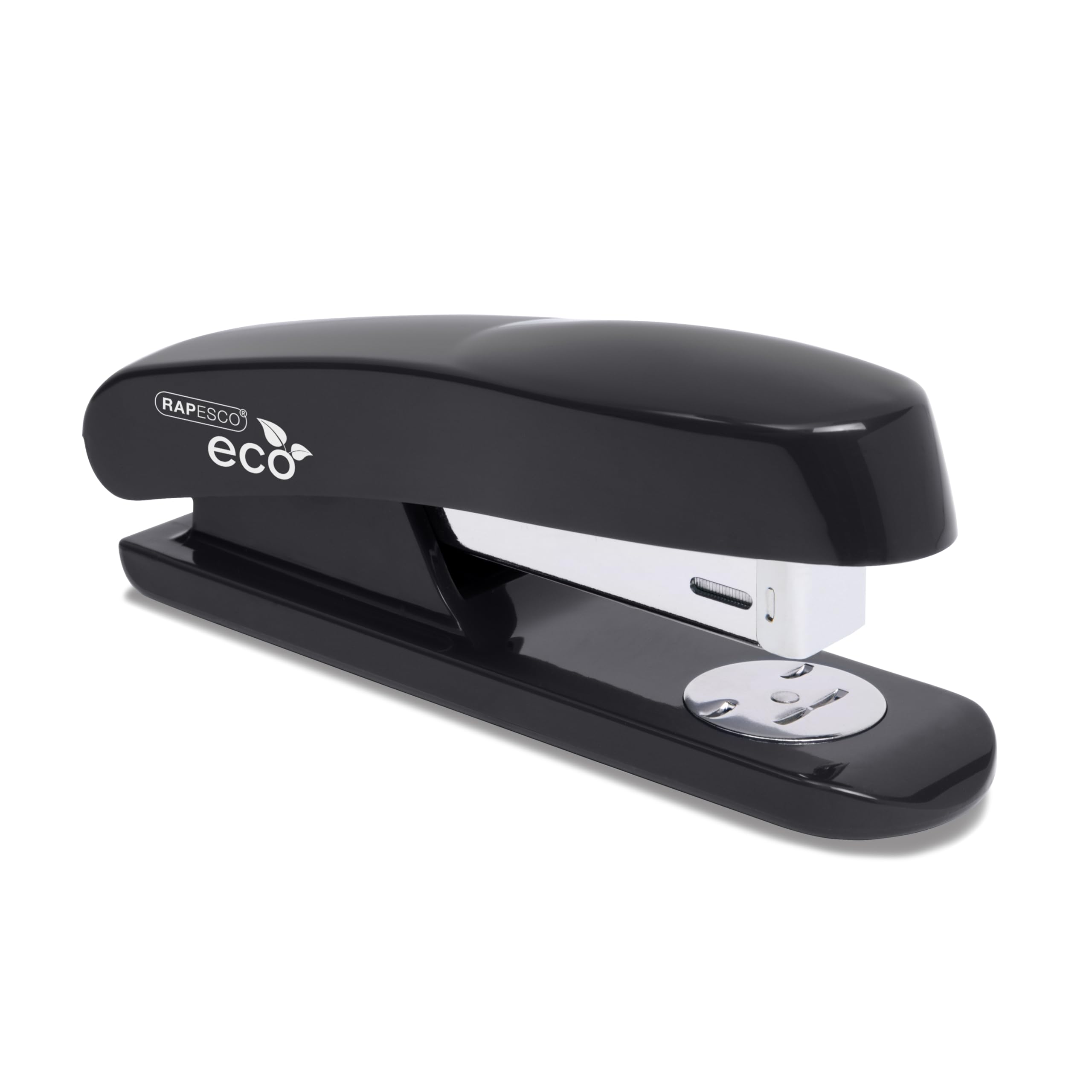 RAPESCO 1841 ECO Half Strip Stapler - 20 Sheet Capacity | 100% Recycled ABS | Black 1