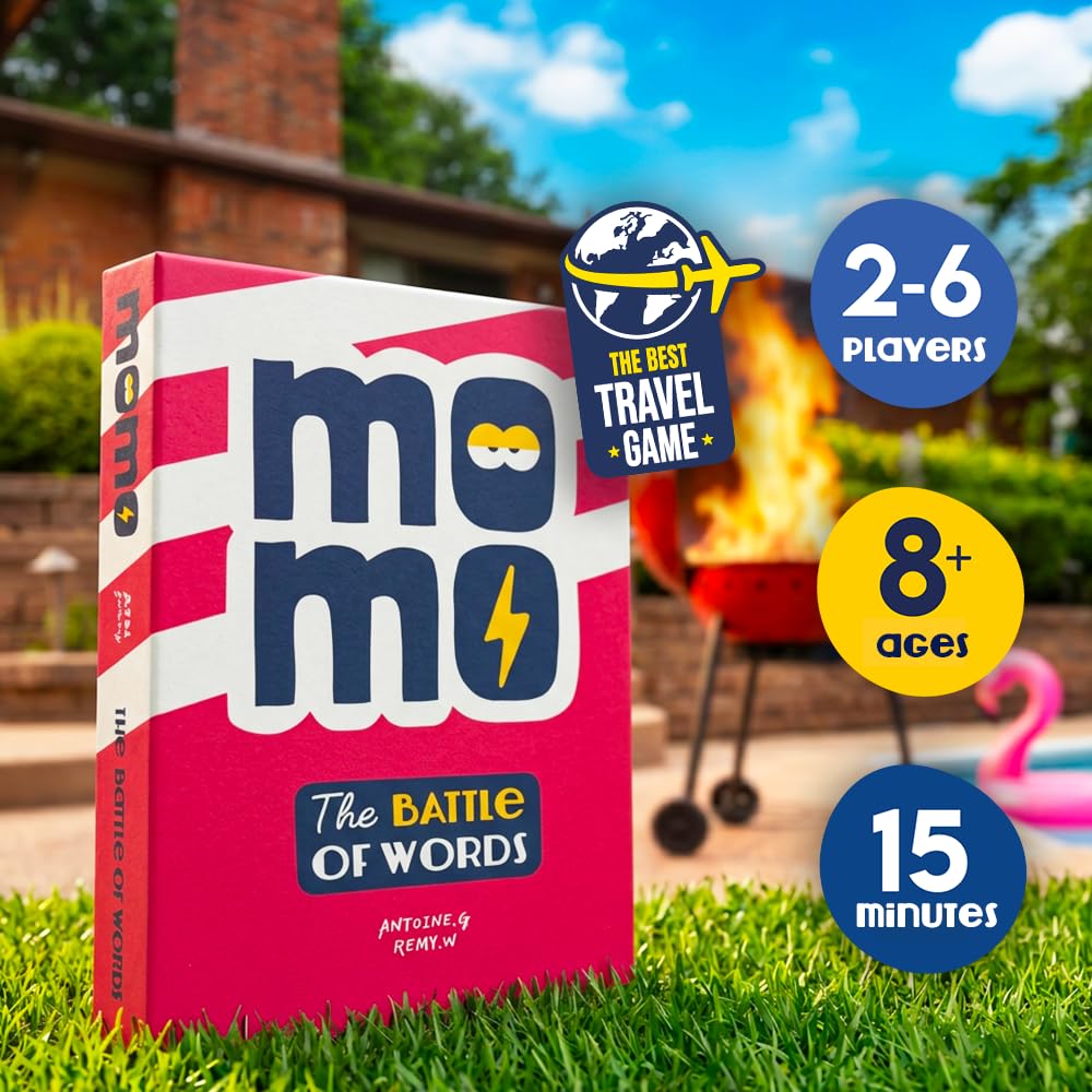 ATM Gaming Momo - Fast-Paced Word Card Game for 2-8 Players | Paper Cards | English Language 2