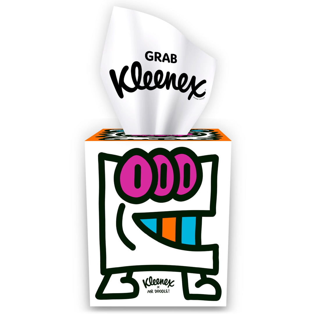 Kleenex - Mr Doodle Limited Edition Design Multipack Facial Tissues (12 Cubes)