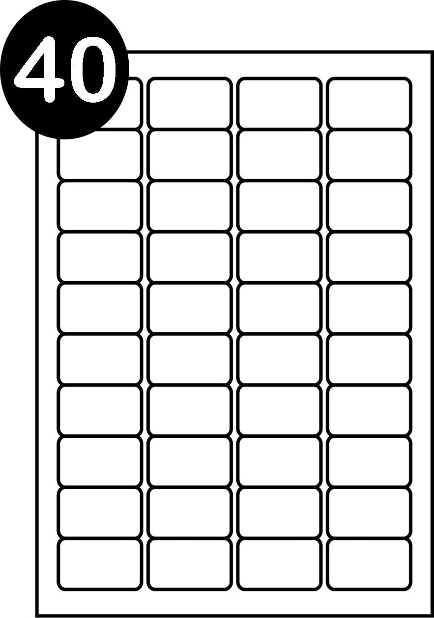 SmithPackaging A4 Self Adhesive Address Labels, 40 Labels Per Sheet, 100 Sheets, 4000 Total 2