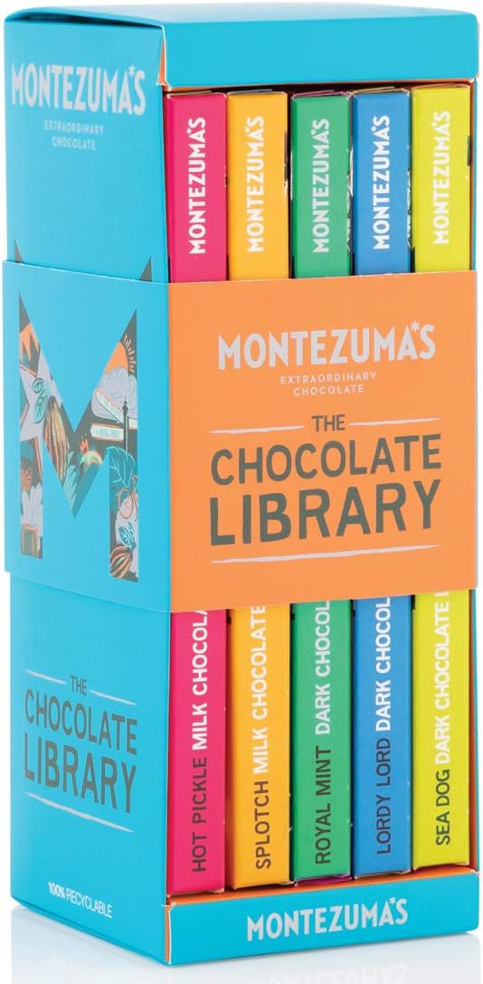 Montezuma's - Bar Library Chocolate Collection, 5 x 90g Gluten-Free Variety Pack