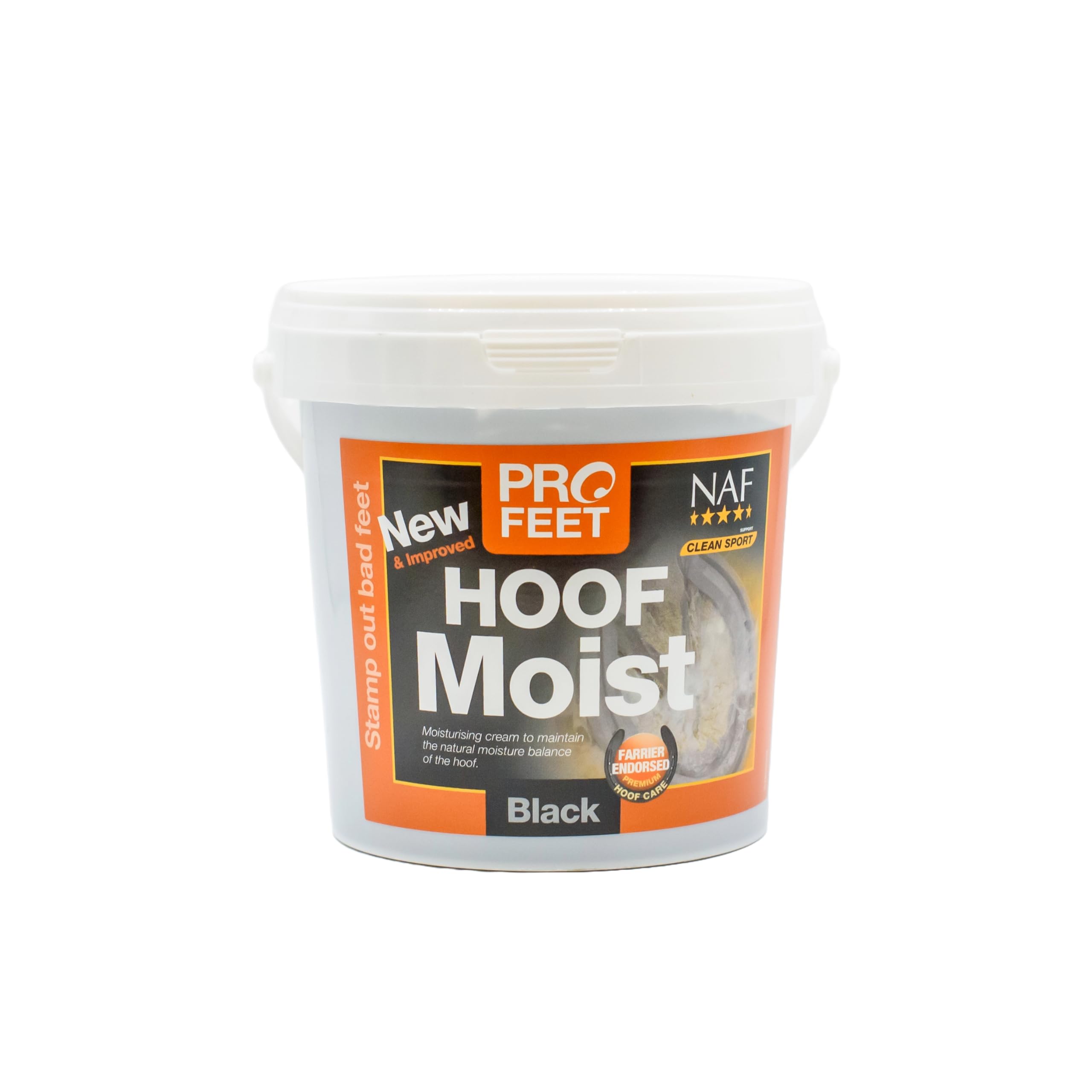 NAF Profeet Hoof Moist Black 900g - Hydrating Daily Hoof Dressing for Horses