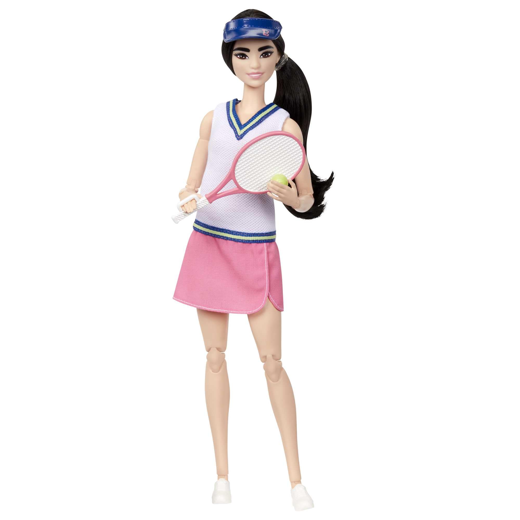 Barbie Career Tennis Player Doll with Racket & Ball - 22-Joint Articulated Playset for Kids