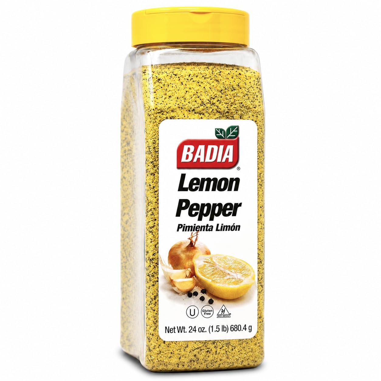 Badia Lemon Pepper Seasoning - Catering Size, Bright Lemon & Pepper Flavor | 680.4g