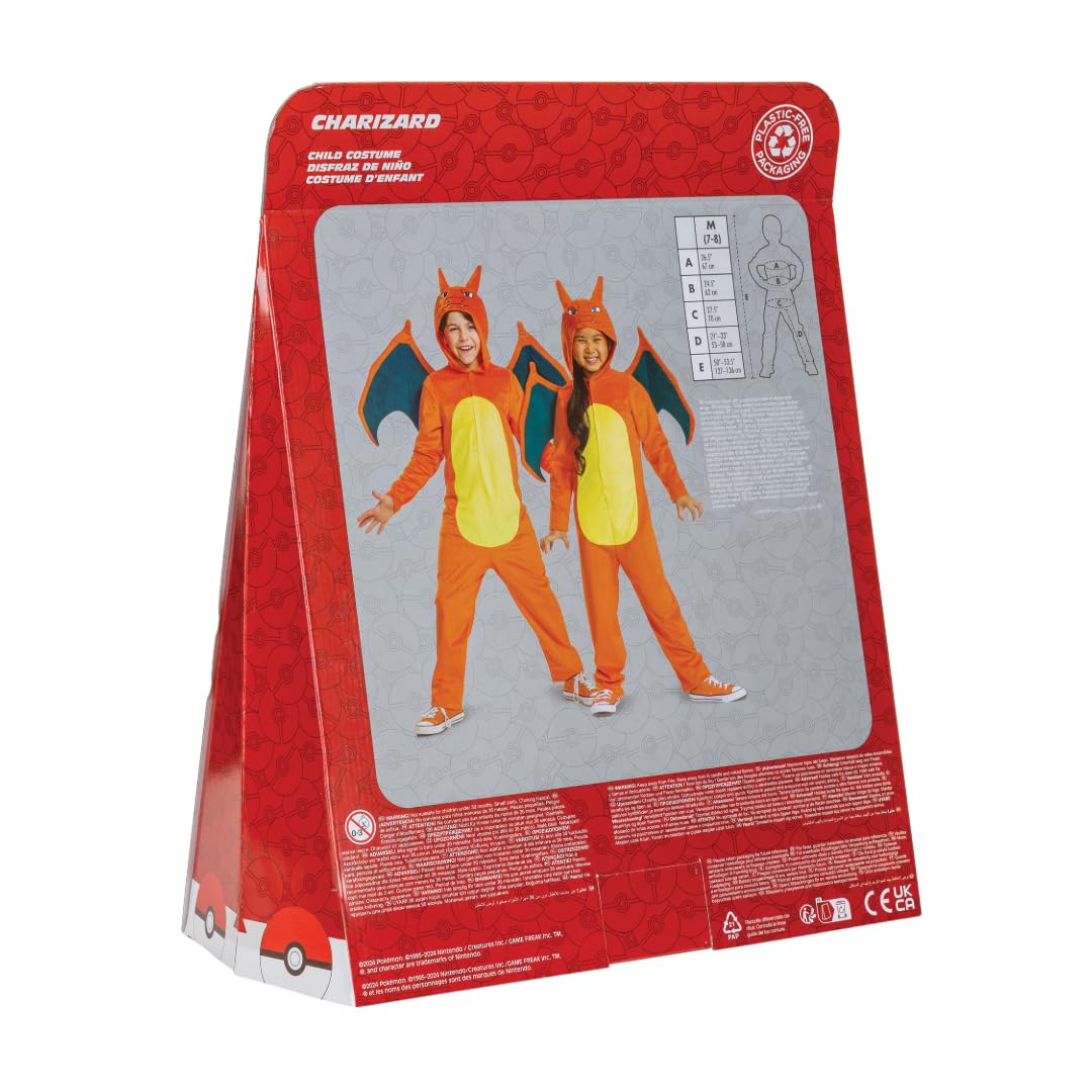 Disguise Pokémon Charizard Jumpsuit Fancy Dress for Kids - Officially Licensed, One Size 5