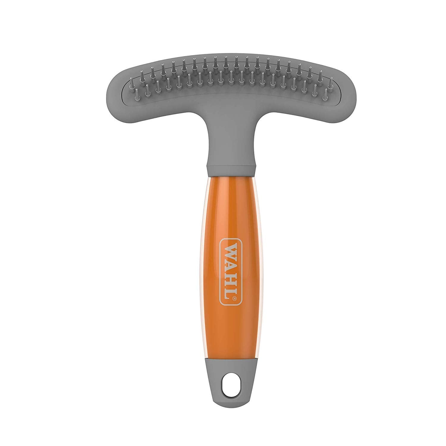 Wahl Double Row Rake and Shedding Blade 2-in-1 Grooming Tool for All Coat Types | Orange