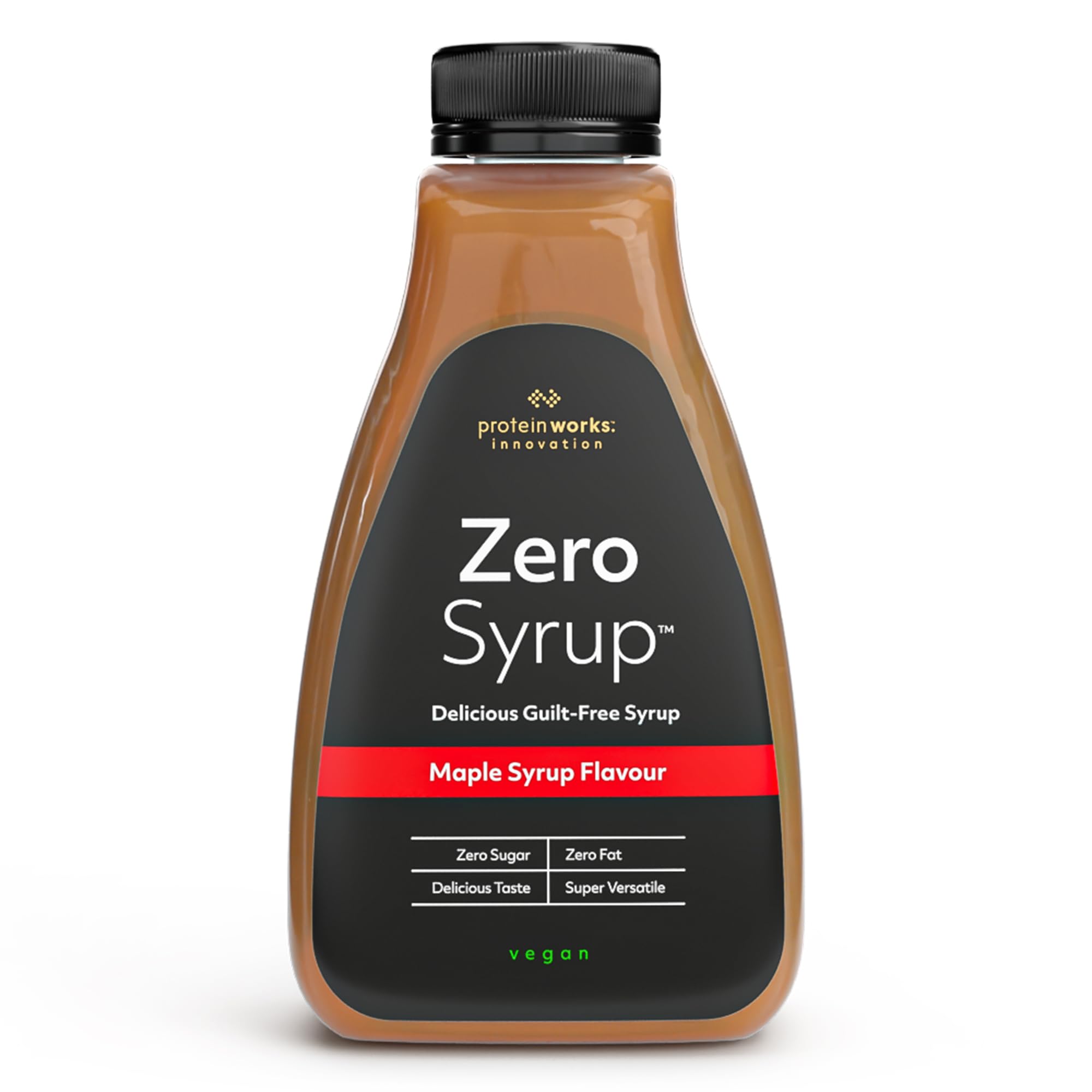 THE PROTEIN WORKS Zero Syrups - Maple Syrup | 425ml | Zero Sugar & Fat