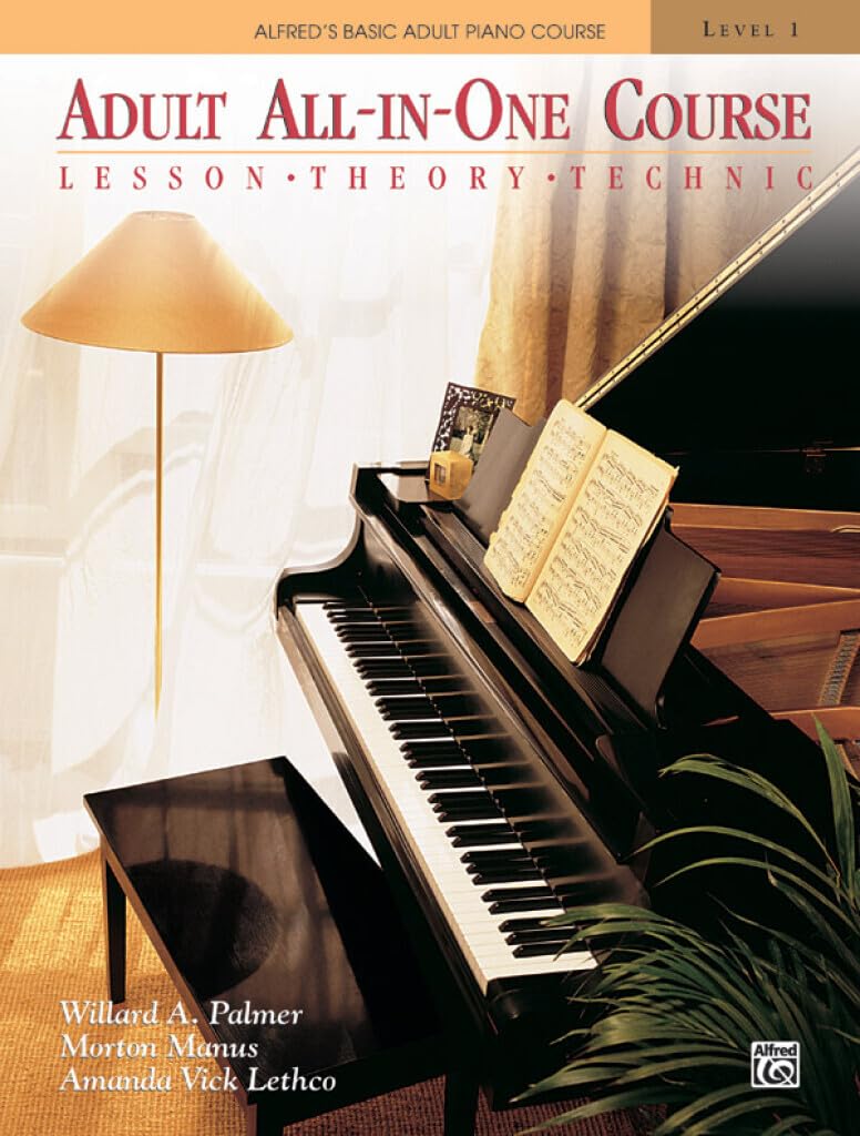 Alfred Music Alfred's Basic Adult All-in-One Piano Course 1: Lesson-Theory-Technic - Level 1 1