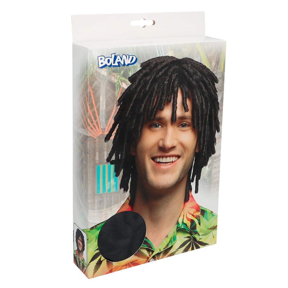 Boland Levi Jamaican Short Dreadlock Wig - Adult Costume Accessory 3