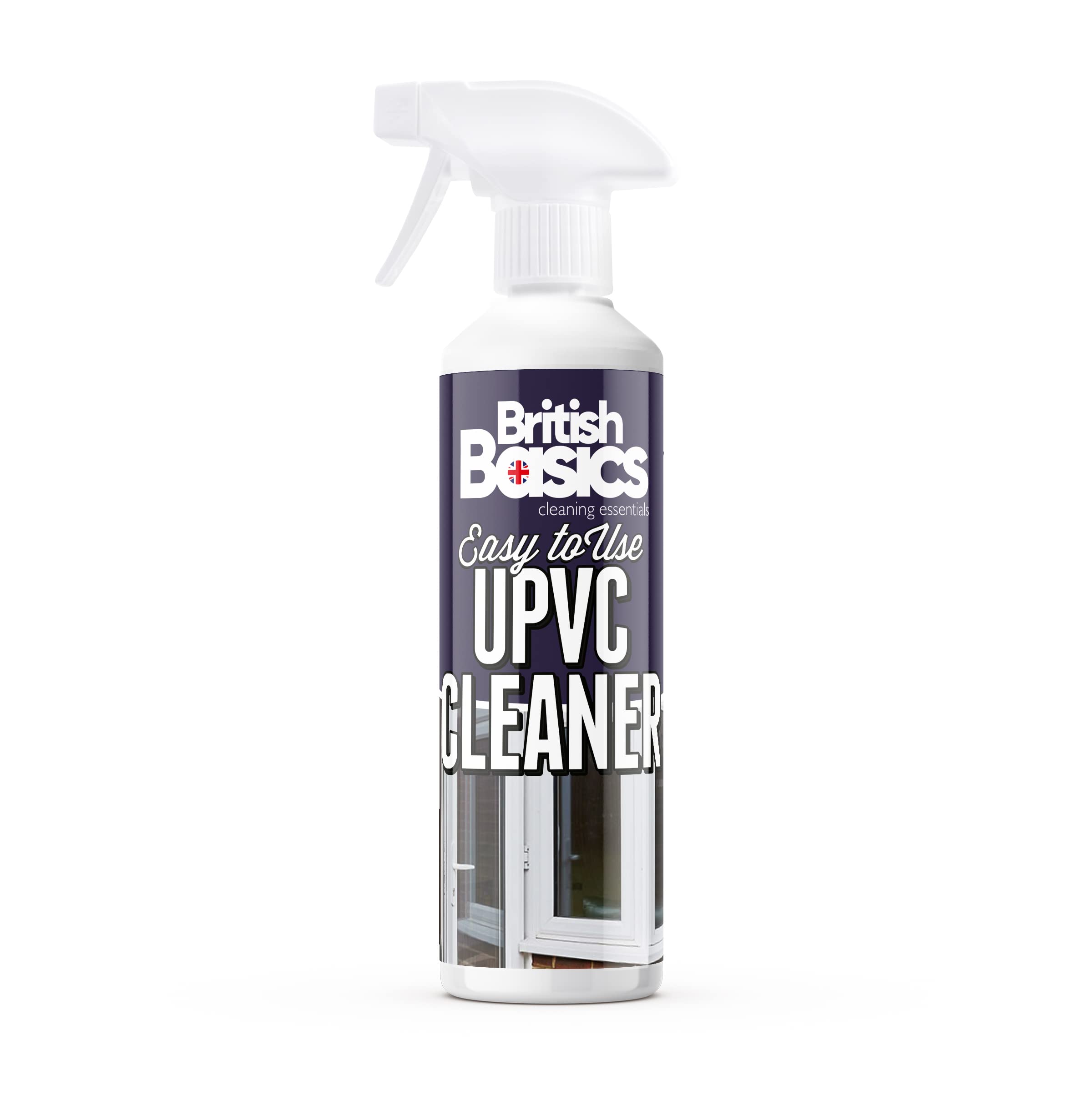 BritishBasics UPVC Cleaner Spray - Streak-Free Shine | 500 ml Unscented Liquid