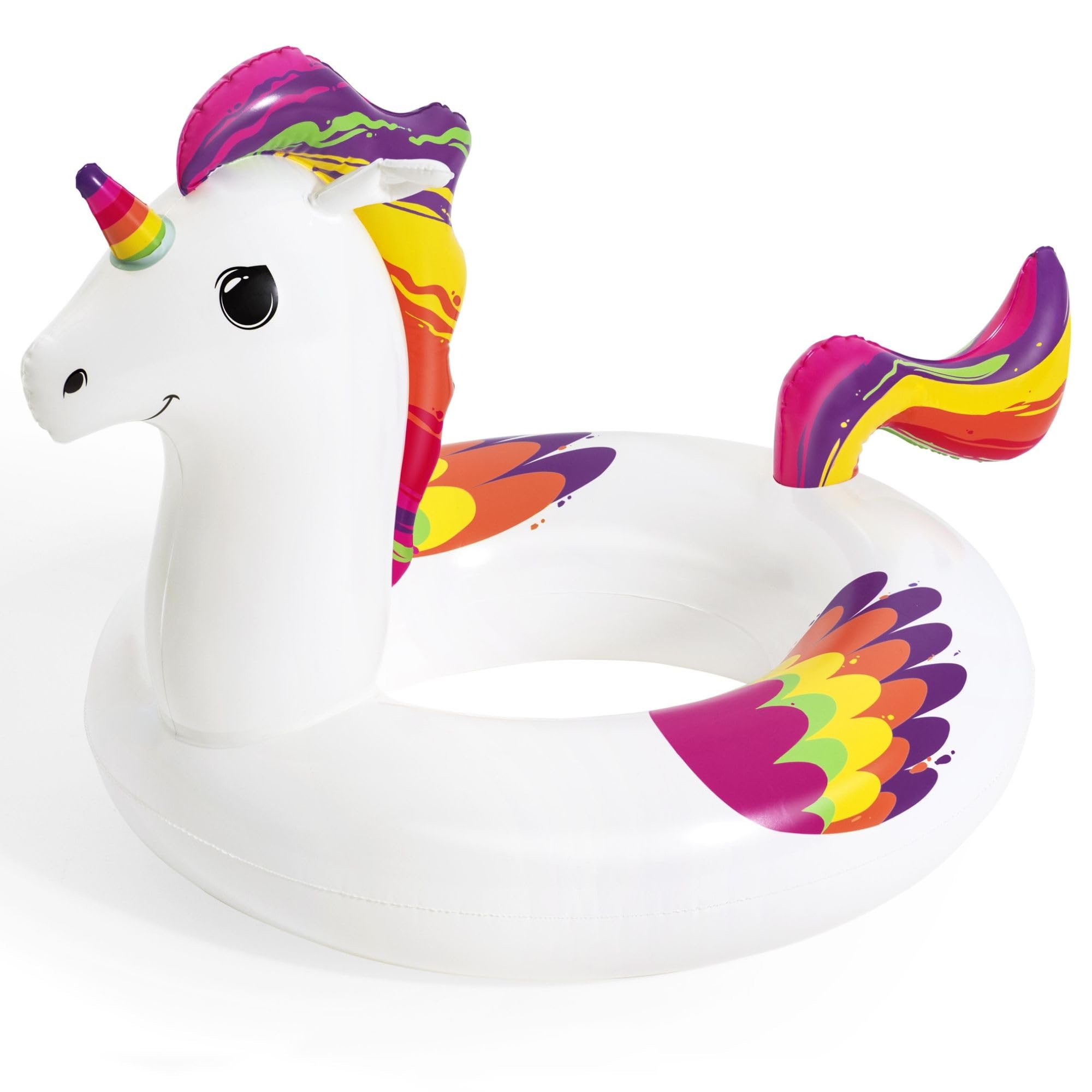 Bestway Fantasy Unicorn Swim Ring - 119cm x 91cm | Durable Vinyl | Ages 10+