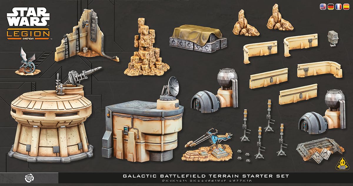 Asmodee Star Wars Legion: Galactic Battlefield Terrain Starter Set | Limited Time Bundle
