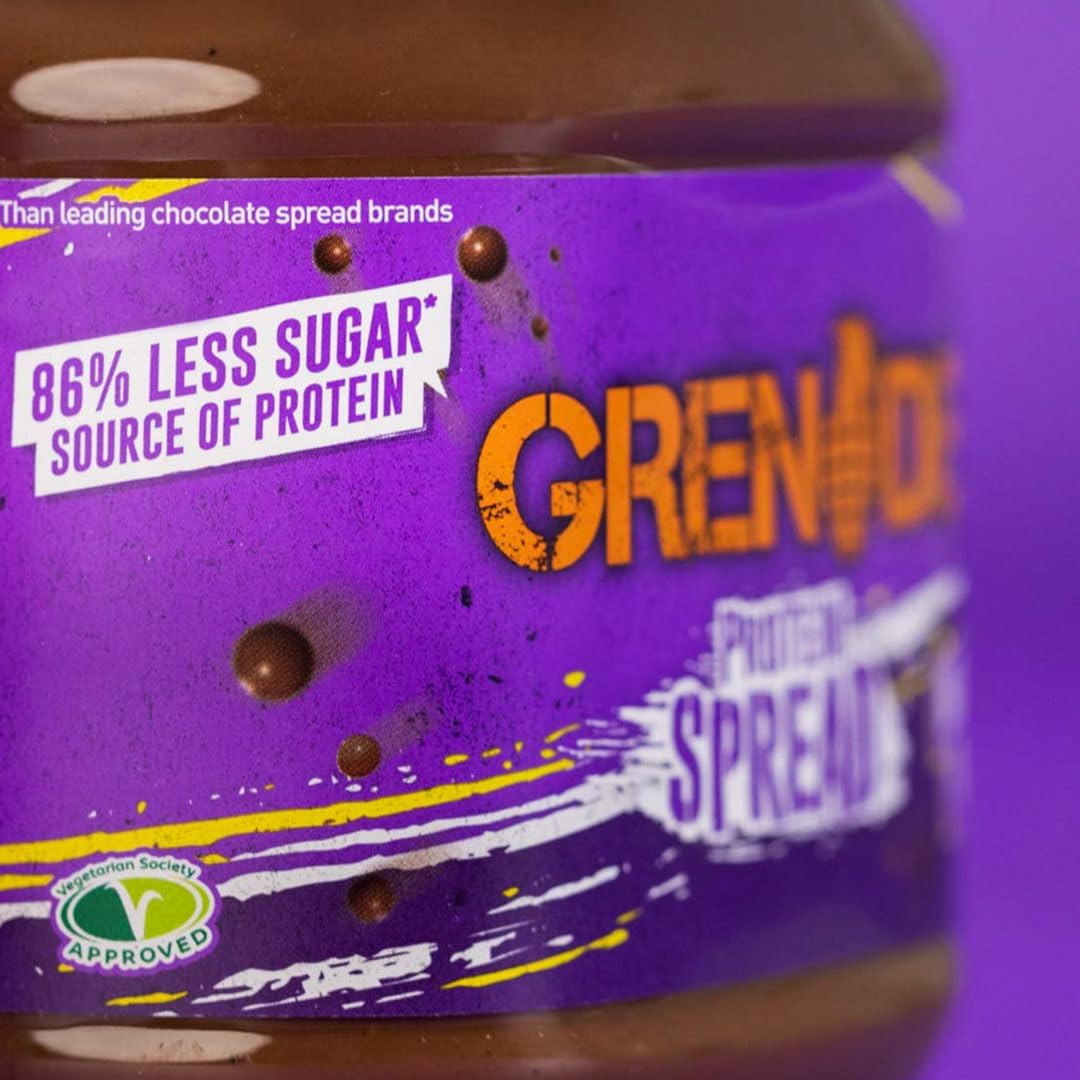 Grenade Hazel Nutter Protein Spread 360g - High Protein, Low Sugar Chocolate Hazelnut Spread with Real Hazelnut Pieces