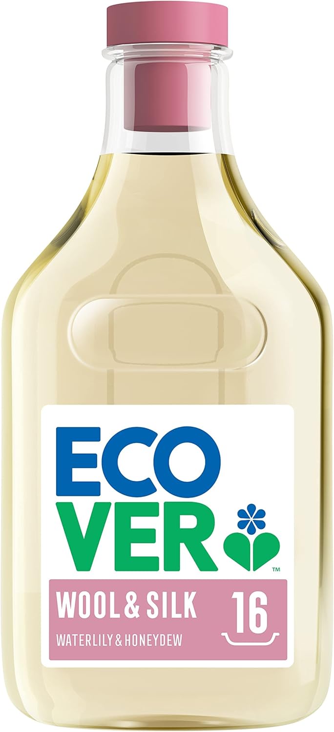 Ecover Delicate Laundry Liquid for Wool & Silk, Waterlily & Honeydew, 16 Washes, 750ml